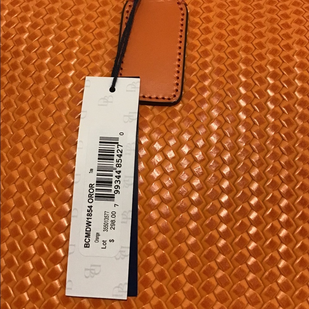 Dooney & Bourke Camden Woven Tote - Orange - Picture 9 of 13